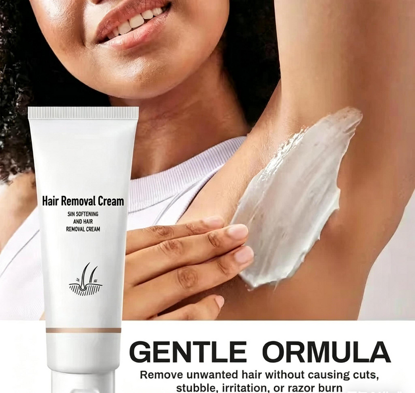 | Painless Hair Removal Cream for Hormonal Facial Hair Dermatologist-Recommended | Smooth, Flawless Skin Without Irritation | Quick & Long- Lasting Results❤❤❤❤