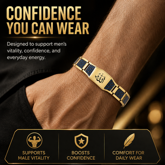Men's Strength &Vitality BraceletCUpgrade Your Energy,Style, and Confidence