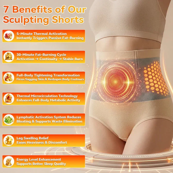 4-In-1 Micro-Particle Sculpting & Fat-Burn Shorts