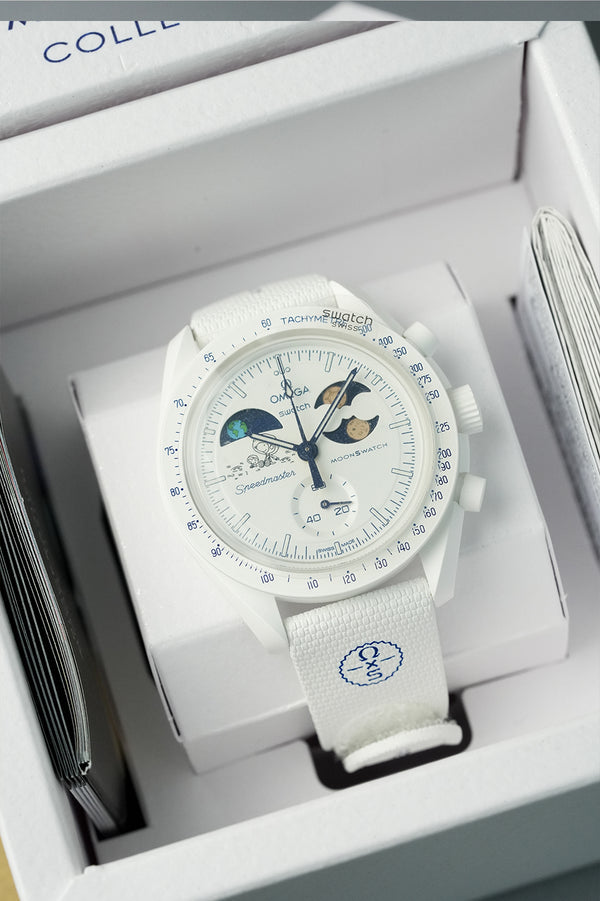 Swatch x OMEGA Mission to EarthPhase Moonshine Gold “Cold Moon”